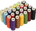 Waxed Thread for Leather Sewing 24 Colors 210D Hand Stitching Thread Waxed Flat by YANTAISIYU