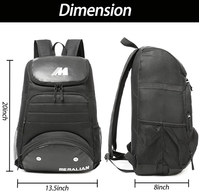 Baseball Bag - Lightweight Softball & T-Ball Backpack with Shoe Compartment for Equipment & Gear