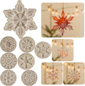 8 Pack Pendant Molds Snowflake Resin Mold by ESEENSSiliconeMolds