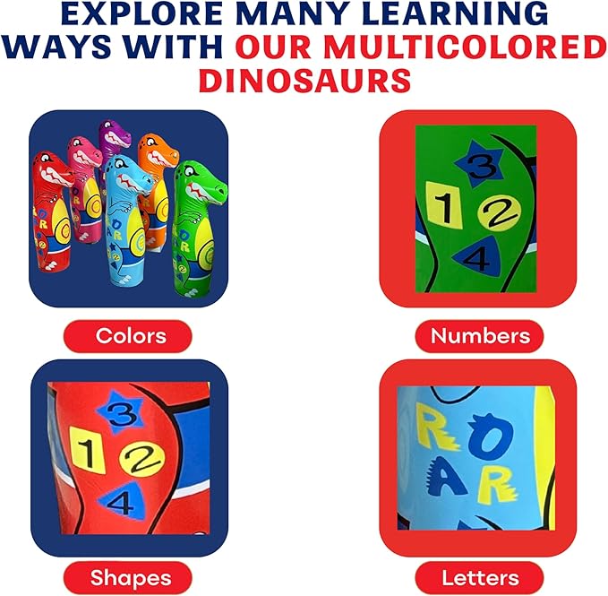 Inflatable Dinosaur Bowling Set - Image 4