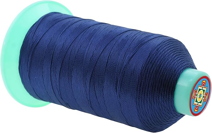 Mandala Crafts Bonded Nylon Thread Navy Blue Heavy Duty Sewing Threads - Image 2