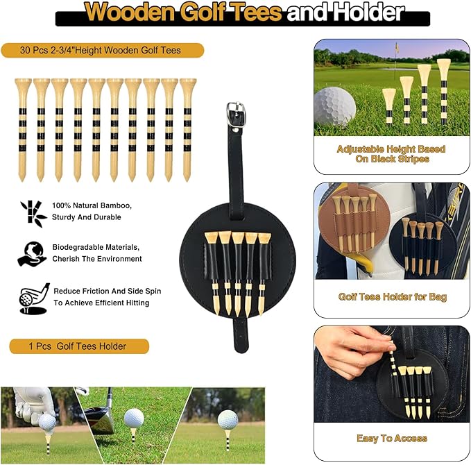 Golf Accessories Kit, Golf Kit, Golf Accessories,On-Course Golf Accessories Set, Golf Gifts for Men & Women,Golf Tees