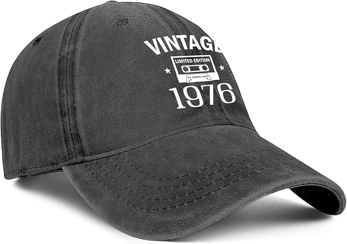 50th Birthday Gifts for Men Women 1976 Hats Vintage 1976 Baseball Cap for 50 Year Old Birthday Gifts for Fathers Mothers Day