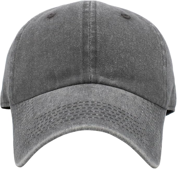 KBETHOS Classic Unisex Cotton Adjustable Low Crown Baseball Cap – Plain Dad Hat