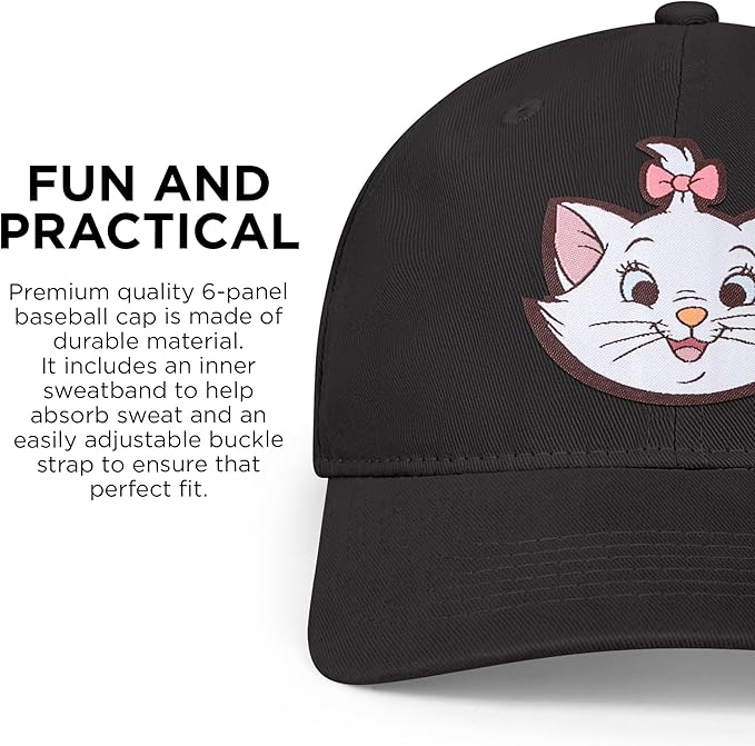 Disney Adult Baseball Cap, The Aristocats, Marie Adjustable Dad Hat