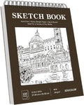 Soucolor 11" x 14" Large Sketchbook, 100 Sheets 68lb/100gsm Top Spiral Bound by Soucolor