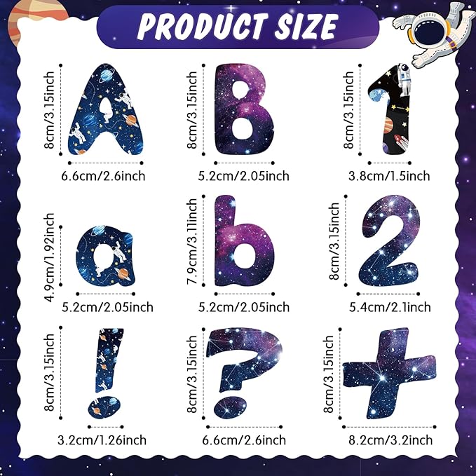 221 Pcs Bulletin Board Letters Round Alphabet Number Punctuation Symbol Combo - Image 3