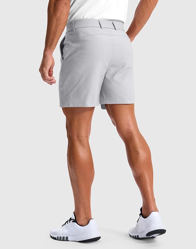 G Gradual Men's Golf Dress Shorts 5"/ 7"/ 9" Stretch Casual Work Flat Front Shorts for Men with 3 Pockets Quick Dry
