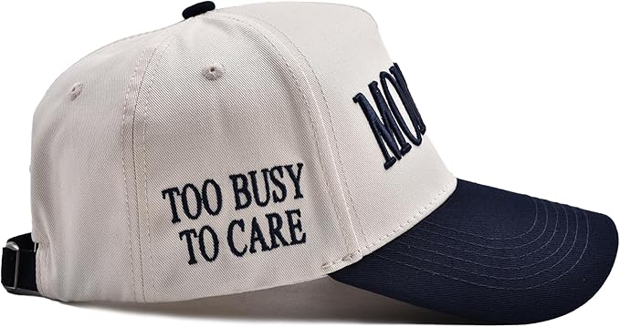 Women’s Mommin Trucker Hat – Vintage Two-Tone Ponytail Baseball Cap, Embroidered Adjustable Hat, Great Gift for Mom & Women