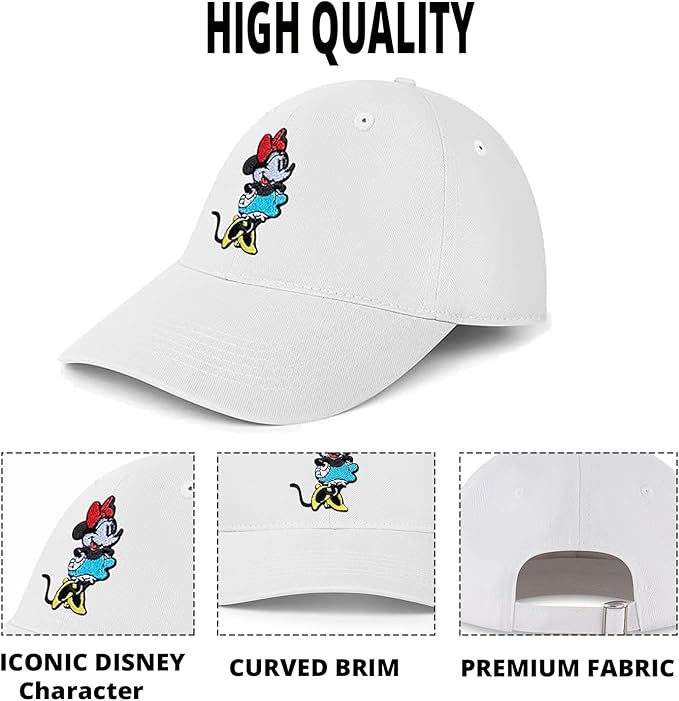 Disney Adult Baseball Cap, Minnie Mouse Adjustable Dad Hat