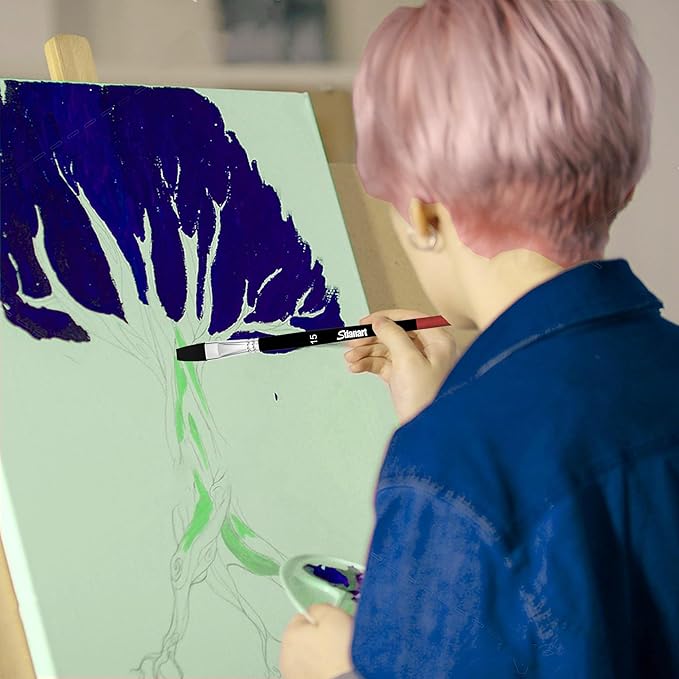 Flat Paint Brushes, Professional Art Paintbrush - Image 7