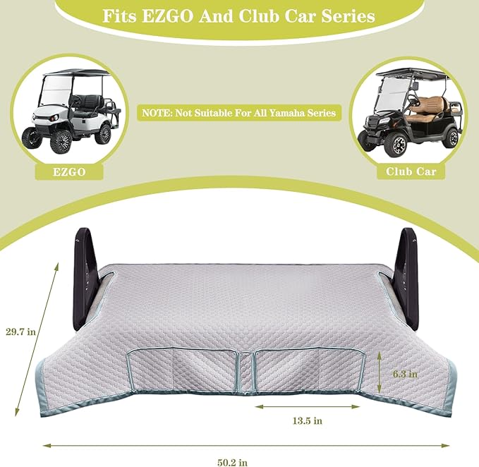 Golf Cart Seat Covers, Universal Golf Cart Seat Towel Blanket
