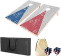 4×2FT Cornhole Board Set, Wooden Corn Hole Games by QZZIZ