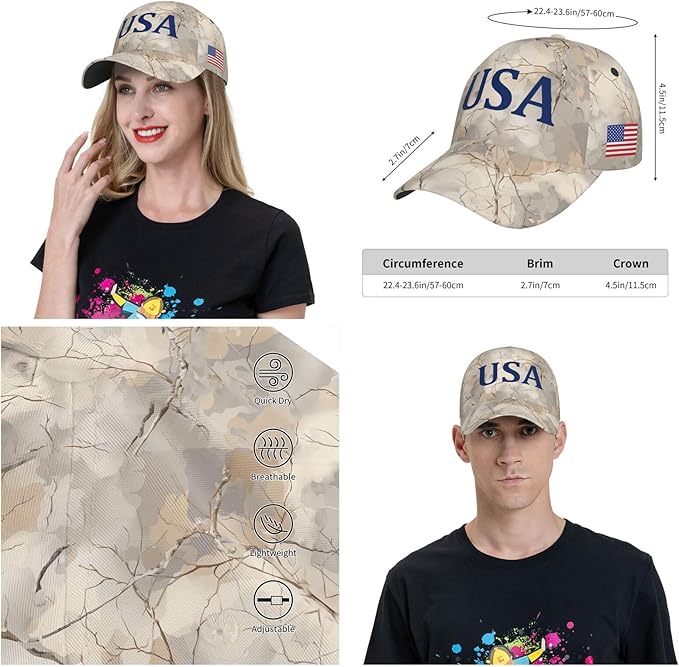 USA Flag Baseball Cap American Patriotic Trucker Hat Father Dad Mother Mom Adjustable Sportswear Hat for Men Women Adults
