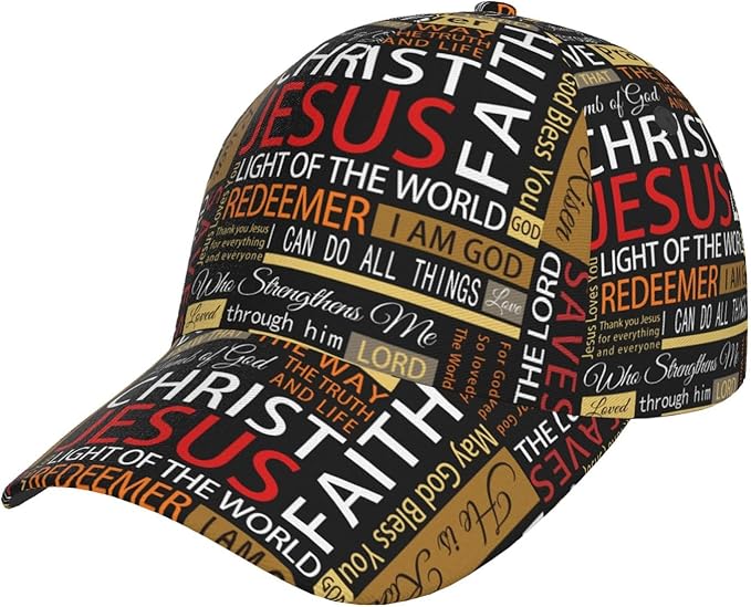 Jesus Baseball Cap Christian Trucker Hat Easter Hats Religion Snapback Cap Adjustable for Women Men