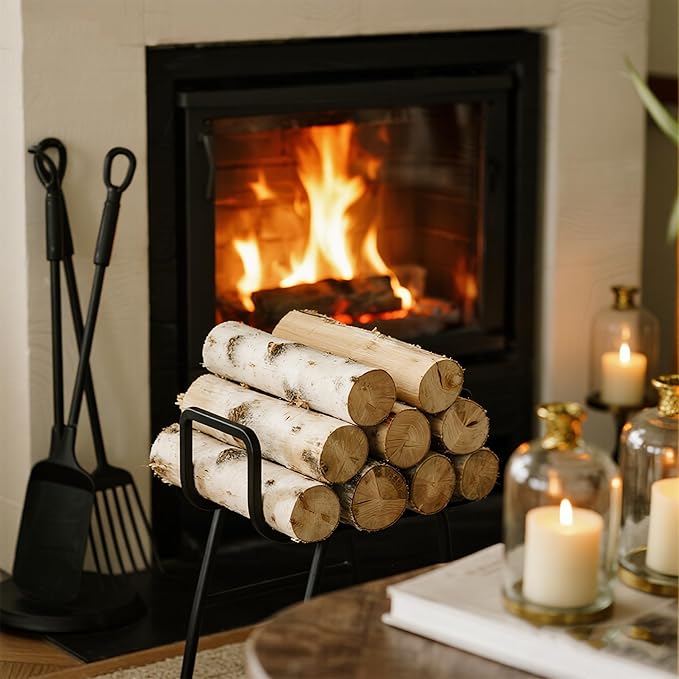 12-Pack White Birch Logs for Fireplace - Image 7
