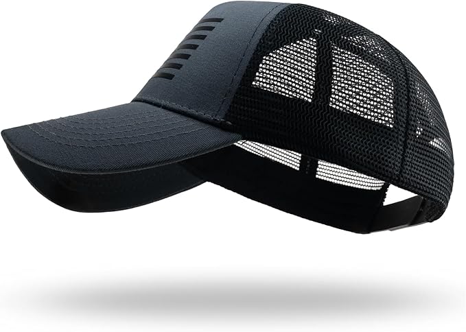 2 Packs American Flag Trucker Hats USA hat for Men and Women Outdoor Mesh Snap Back Adjustale Baseball Cap for Daily Use