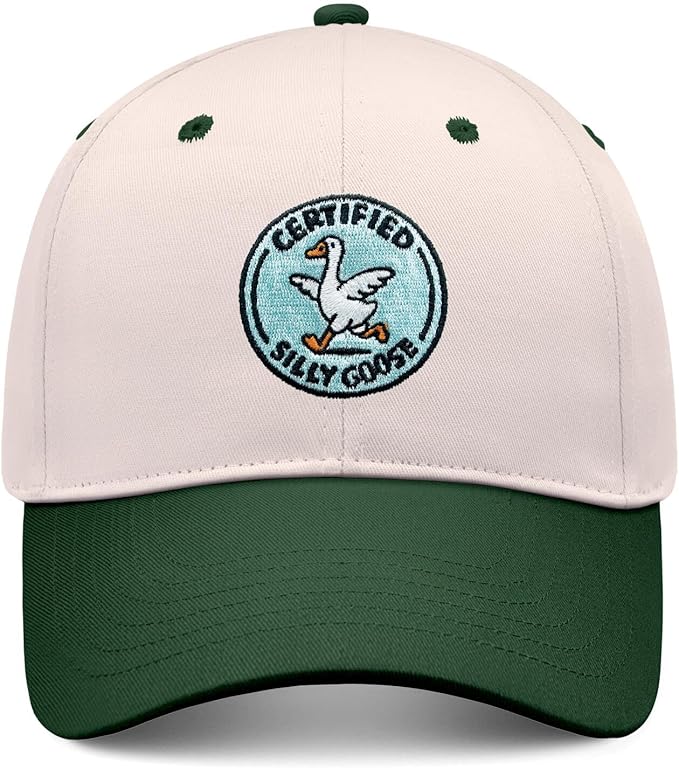 Silly Goose Baseball Cap, Funny Embroidered Hat for Men Women, Trendy Gift Vintage Trucker Hats,Snapback Caps Dad
