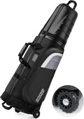 findway Golf Travel Bags for Airlines with Wheels and ABS Hard Case Top, Protect Your Clubs, Waterproof 1680D Oxford Fabric and Oversize Tank Wheels, Lightweight and Easy to Maneuver