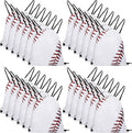 Frienda Baseball Drawstring Backpack Bag Baseball Drawstring Party Favor Bags for Gym Sports Teams(24 Pieces)