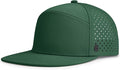 AOPREL Flat Brim Baseball Cap for Men Adjustable Water-Resistant Performance Hat with Breathable Laser Perforated