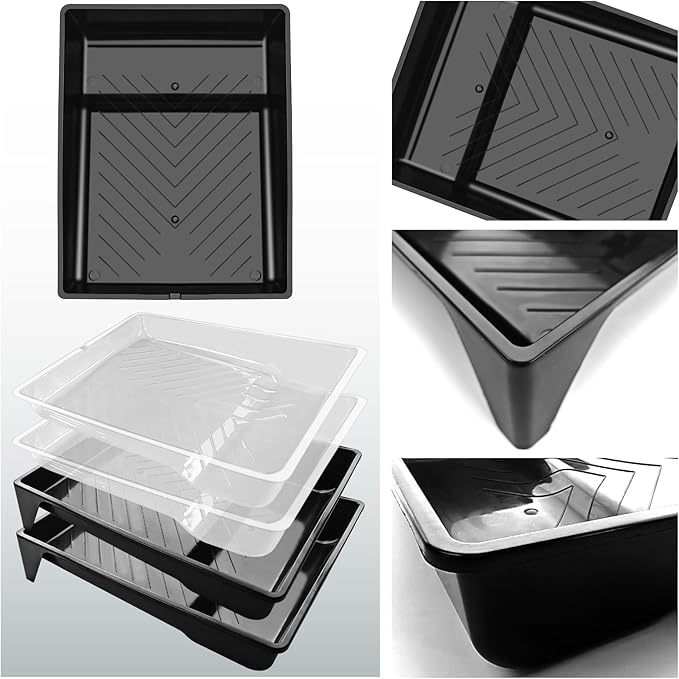 Great Andrew 4 Pack Paint Tray Liners 9 Inch, Paint Roller Trays, Paint Pan - Image 3