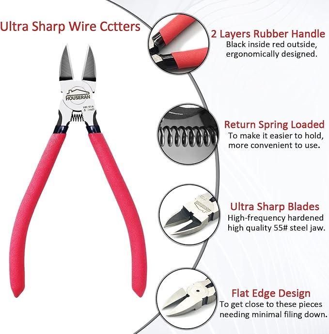 Wire Cutters 10 Pack, HOUSERAN Wire Snips - Image 4