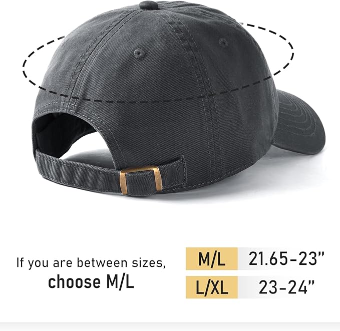 FURTALK Unisex Vintage Washed Unstructured Baseball Cap Washed Cotton Adjustable Dad Hat