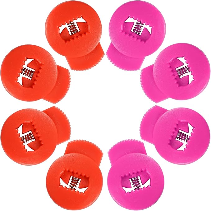 Glove Locks, 8-Pack Baseball/Softball Glove Lace Locks – Vibrant Colors, No Retie Knots, Spring-Lock Tech, Durable Design.