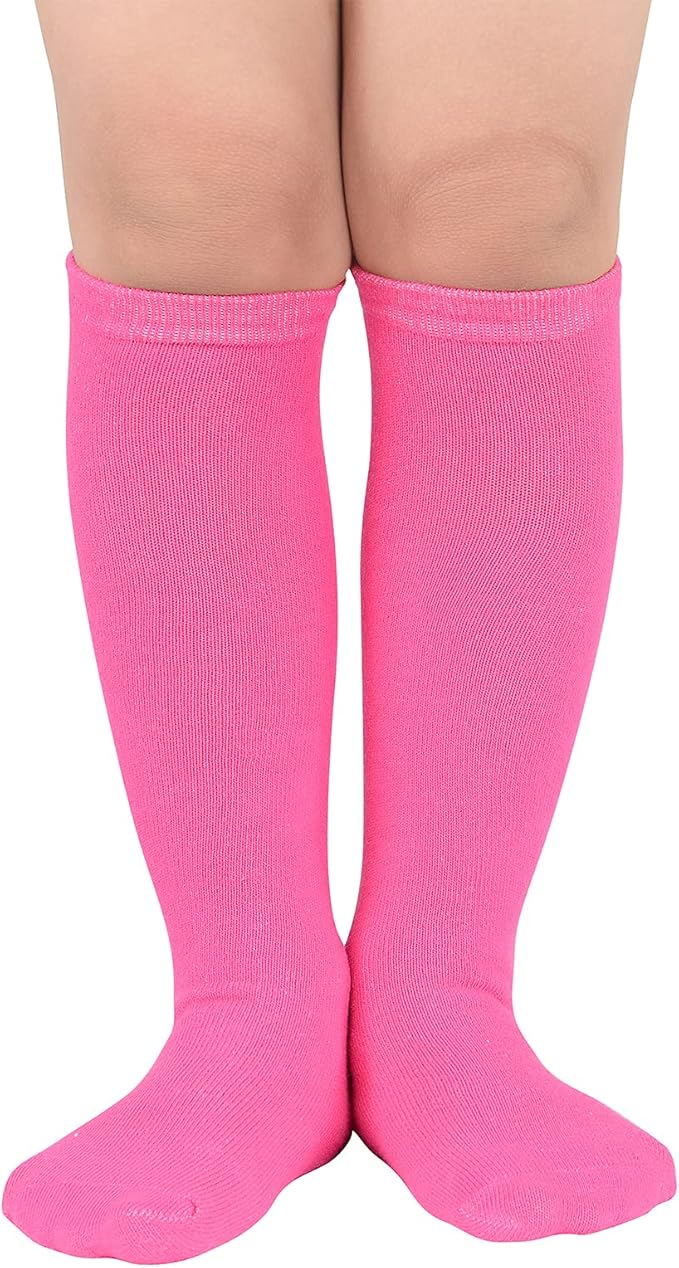 American Trends Kids Toddler Soccer Socks Youth Baseball Softball Football Socks Knee High Accessories for Girls