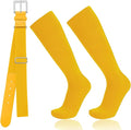 Baseball Socks and Belt Combo for Youth Adult - Softball Socks and Belt for Boys and Girls