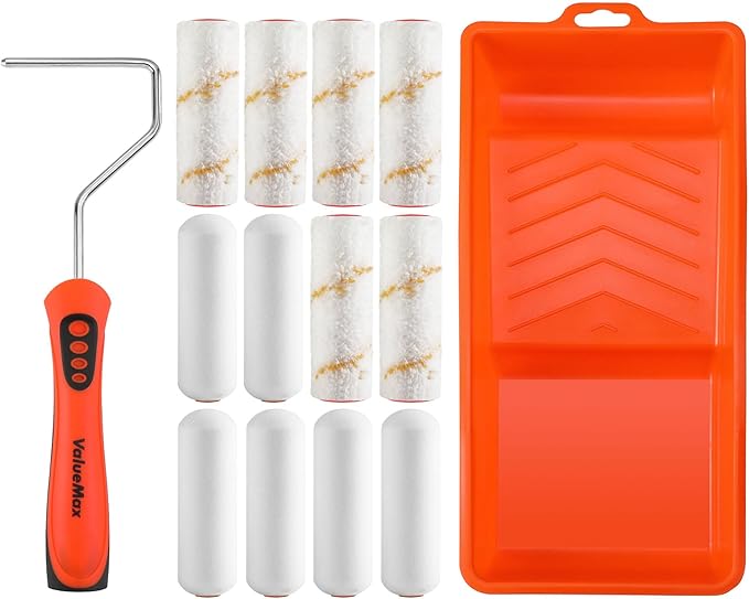 ValueMax Paint Roller Kit, 14-Piece 4 Inch Paint Roller Kit by ValueMax