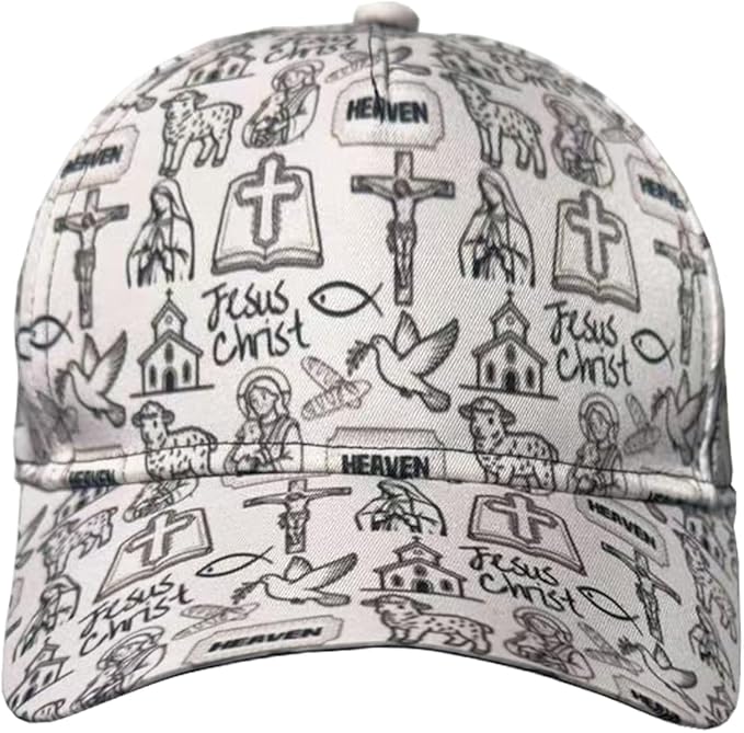 Jesus Baseball Cap Christian Trucker Hat Easter Hats Religion Snapback Cap Adjustable for Women Men