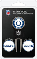 Team Golf NFL Divot Tool with 3 Golf Ball Markers Pack, Markers are Removable Magnetic Double-Sided Enamel