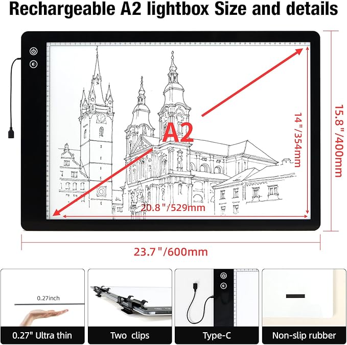 Zocelight Rechargeable A2 Light pad - Image 6