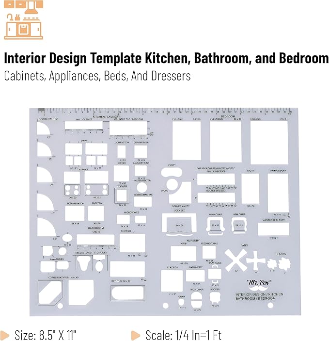 Mr. Pen- House Plan, Interior Design and Furniture Templates, Drafting Tools - Image 4
