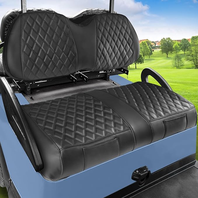 Club Car Precedent Seat Covers Perfect Appearance,Breahtable Leather,Durable Quality,Easy Installation,Economical Way to Upgrade Your Front Golf Cart Seat Covers Club Car