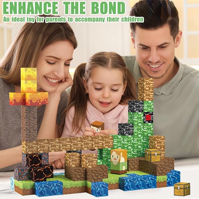 160 PCS Magnetic Blocks Building Toys, Build 3D Magnetic Building Blocks Set - Image 5