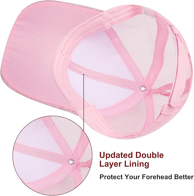 Criss Cross Hat Washed Distressed Baseball Cap Ponytail Hat High Messy Bun Ponycap for Women