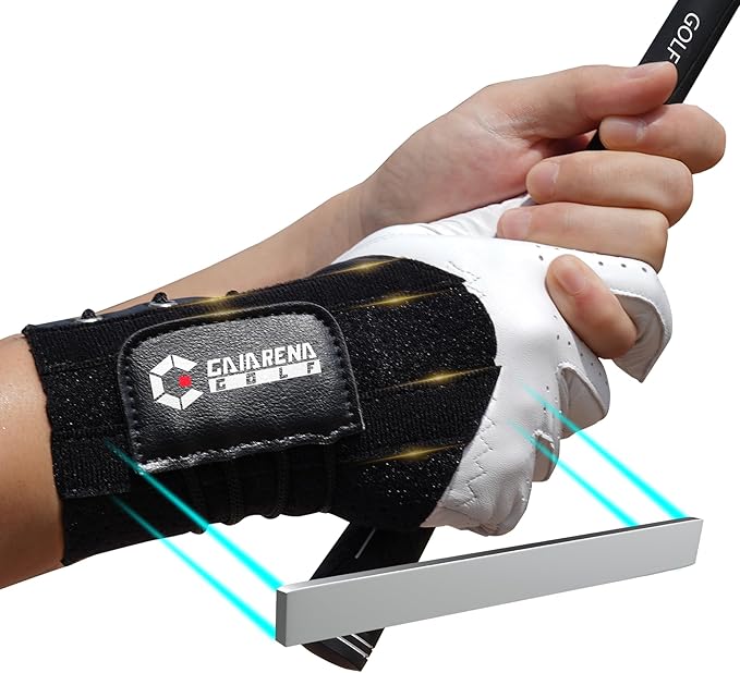 GAIARENA Golf Wrist Training Aid Wrist Hinge Trainer Brace, Effective Golf Swing Training Equipment to Correct Wrist Angle Swing Posture & Develop Muscle Memory for Beginner Golfers【Patent Pending】