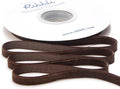 Ribbli Polyester Brown Velvet Ribbon, 3/8 Inches Continuous10-Yard Spool by Ribbli