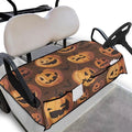 Golf Cart Seat Covers, Universal Golf Cart Seat Towel Blanket with 4 Front Pockets & Nonskid Bottom Fits for Club Car 2 Person Seats Golf Carts