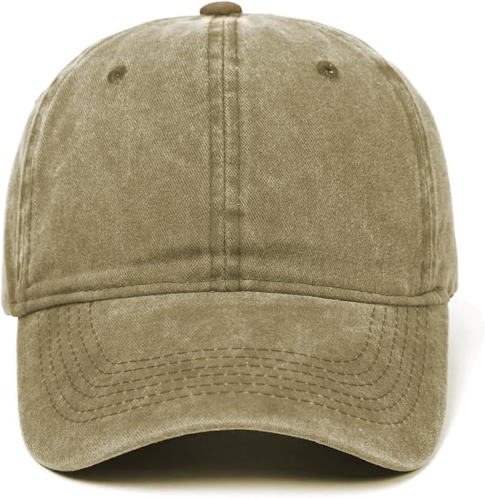 Edoneery Men Women Baseball Cap-Low Profile Adjustable Washed Cotton Golf Dad Hat