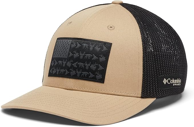Columbia Unisex-Adult PHG Game Flag Mesh Ball Cap - Low Crown