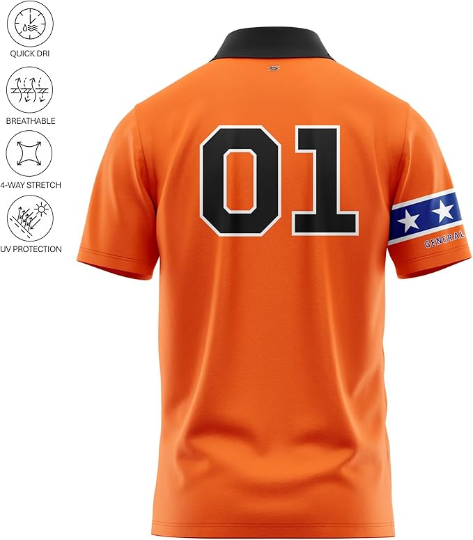 Funny Parody Golf Polo Shirt – Fun Movie Performance Quick Dry UPF Sun Protection Moisture Wicking Casual Wear Shocker Golf