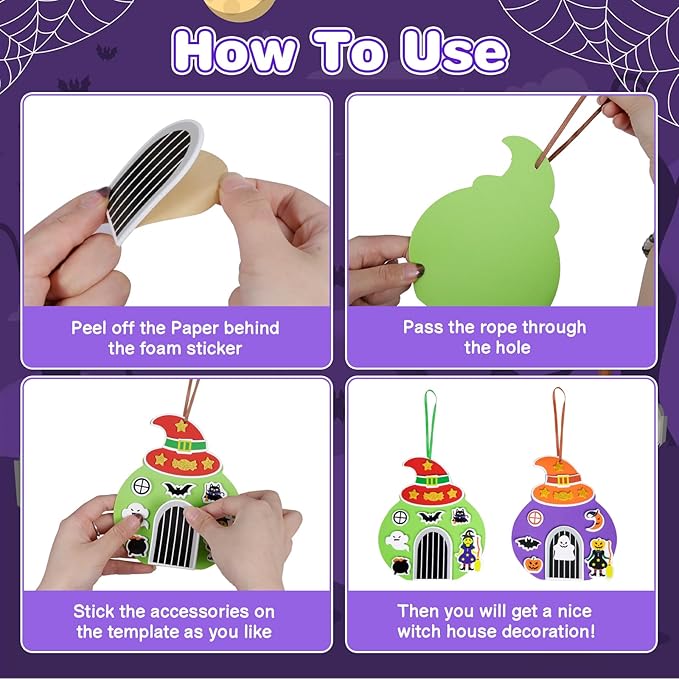 Fennoral 12 Pack Halloween Craft Kit - Image 3