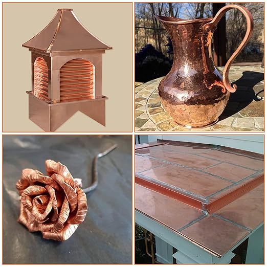 2PCS Copper Sheet, 8” x 12”, 24 Gauge, Double-Sided Attached Film Copper Plates - Image 5