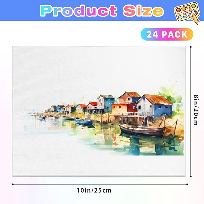 Jeffbaubl 24 Pack Canvas Boards - Image 2