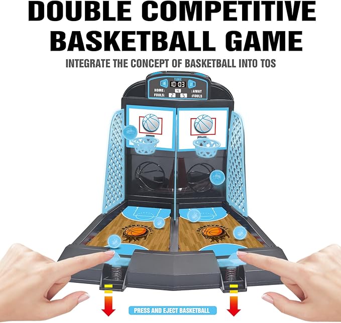 Table Top Games, Glow in The Dark Mini Basketball Game - Image 4