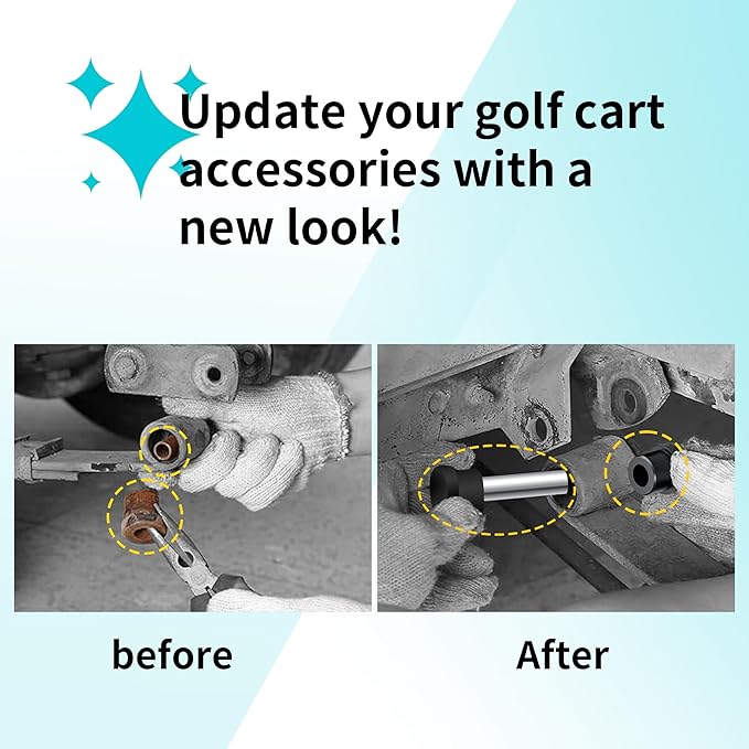 10L0L Golf Cart Rear Spring Bushing Kit for EZGO TXT & Medalist 1994-up, Club Car DS 1981-up